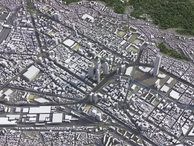 Busan Low-poly 3D model