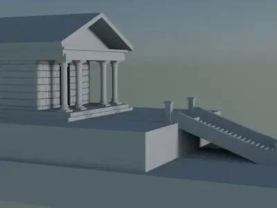 3D Model of the Temple of Athena 3D print model