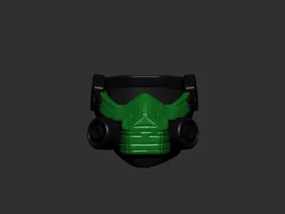 helmet high poly sculpt 3d printable  3D model 148
