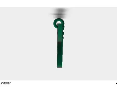 Butterfly Pendant with Oval Cut Stones 3D print model