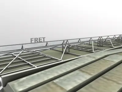 LFMN Cargo Terminal  Low-poly 3D model