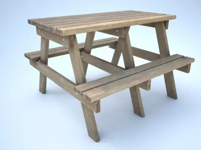 Picnic Table 3D model