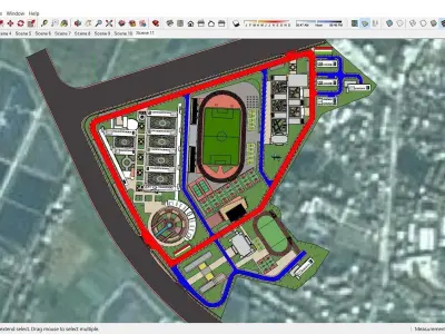 Sketchup School and University L7 3D model
