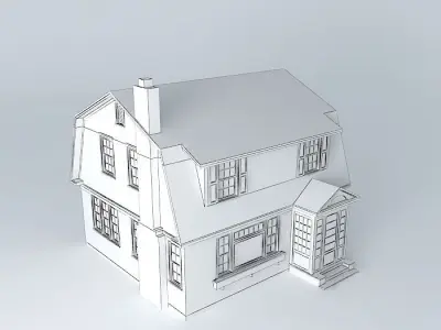Dutch Colonial House Free 3D model