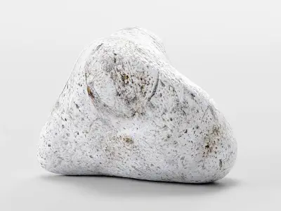 Smooth River Stones - Low-Poly Boulder Rock Collection Low-poly 3D model