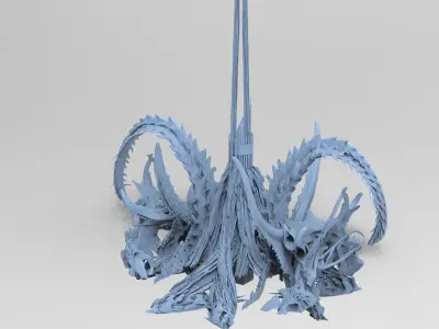 Kraken Under Ocean Temple 3 3D model