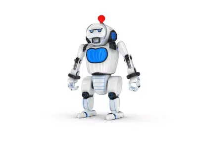 Funny Robot Character 3D model
