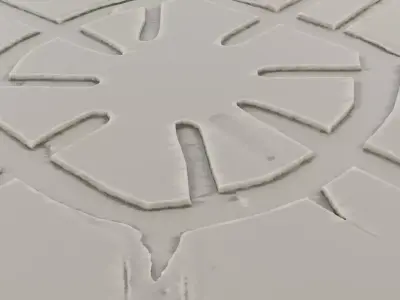 Fantasy Dungeon Stone Trap Plate for 3D print 3D model