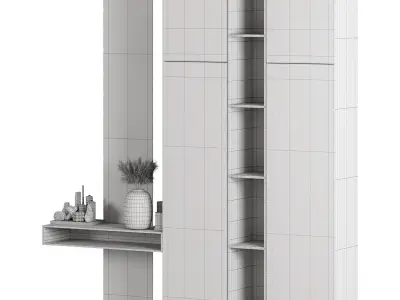 Hallway 3D model 7