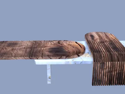 table decorative with inserts 3D model