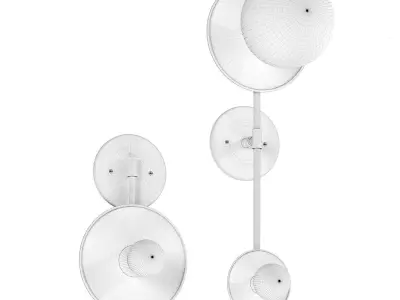 Double wall brass sconse 3D model