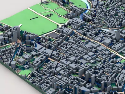 Berlin Cityscape Printable German Capital 3D print model