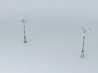 Square street lights1 3D model