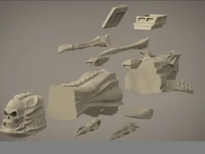 Arcadia Harlock ship box  casket 3D printable model 3D print model