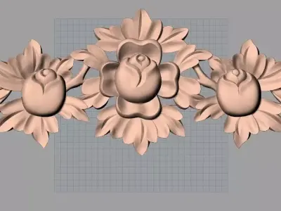 CNC 3D relief design STL format file used for artcam aspire E706 3D model