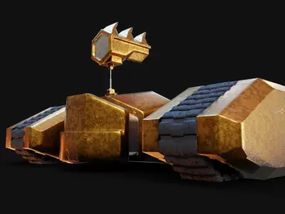 Sentry Punk Low-poly 3D model