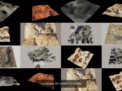 Landscape 3D models 3D Model Pack