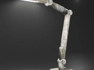 Lamp Free Low-poly Army Table Lamp Free low-poly 3D model