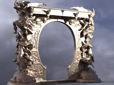 Dantes Inferno Archway 1 3D model