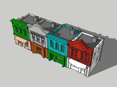 City Shop Set by Outland Models 3D Printable 3D print model