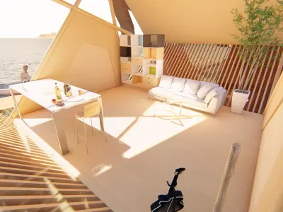 Shell Near Lake 3D model