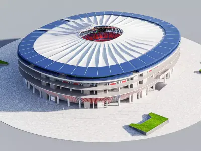 New Camp nou Stadium 3D model