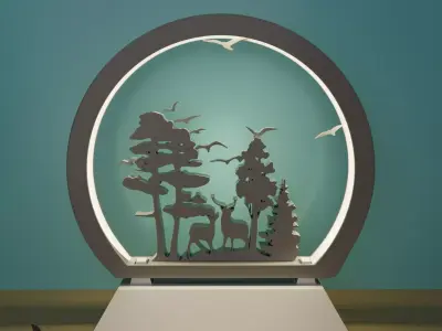 LIGHT DESK DECORATION 3D print model