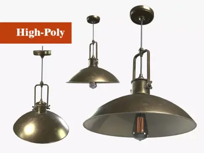 street lamp version 2  high-poly textured  3D model