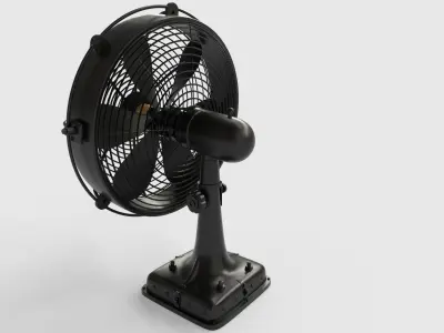 Floor Fan Low-poly 3D model get