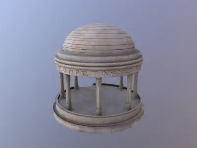 Greek Dome Low-poly 3D model