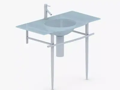 1586 - Sink Low-poly 3D model