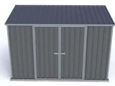 Small Garden Shed High Poly 3D model