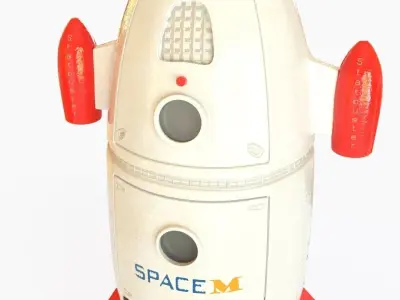 Spaceship toy 3D model