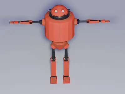 3d robot  Low-poly 3D model