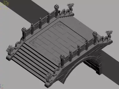 Beijing City - Palace - Stone Bridge 3D model