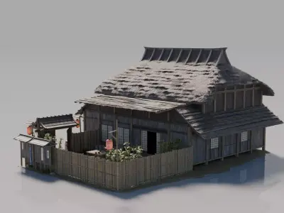 Traditional Japanese House 14 3D model