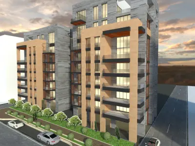 Residential Buildings 3D model