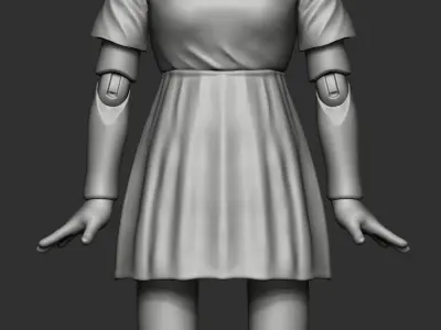 ROUND 6 SQUID GAME RED LIGHT GREEN LIGHT 3D model