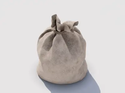 Potato sack Low-poly 3D model