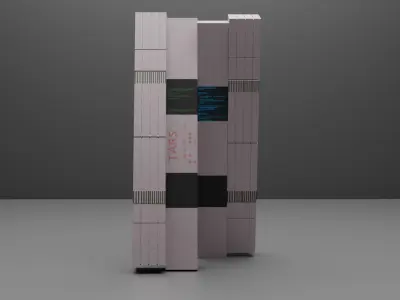 Tars Robot From Interstellar Low-poly 3D model