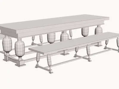 Old Design Table  3D model