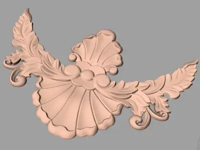European furniture 3D relief models for CNC wood engraving E200 3D model