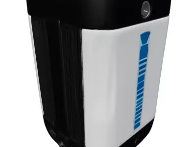 Industrial Electronic Power Unit Device Low-poly 3D model