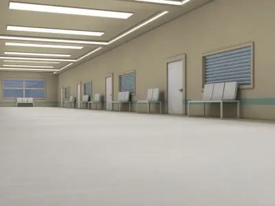Apartment corridor 3D model