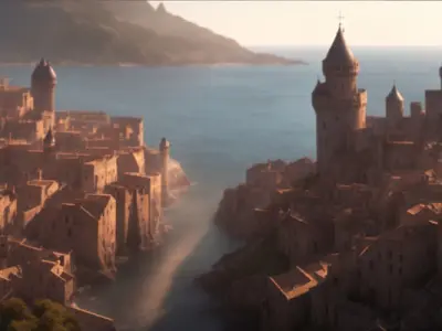 Fantasy Cities Backdrops Texture