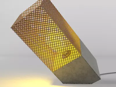 Concrete table light 3D model