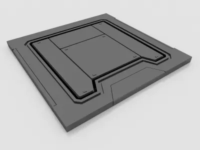 SCI FI PANEL MODEL X 6  3D model