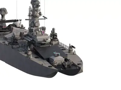 NATO  FAST ATTACK MISSILE BOAT 3D model