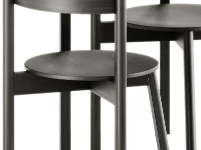 L5 JAZZ Chair By LOEHR design and Neu Round Table by Hay 3D model