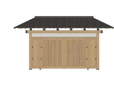 Japanese Gate 3D model